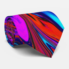 Marmorierte Magenta, Abstrakte Kunst in Blau und R Krawatte