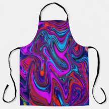 Marmorierte Magenta, Abstrakte Kunst in Blau und R