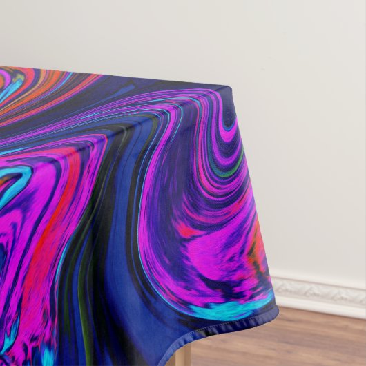 Marmorierte Magenta, Abstrakte Kunst in Blau und R Tischdecke (Beispiel)