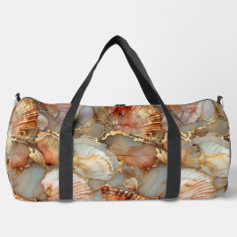 Marmorierte Muschel Große Duffeltasche Duffle Bag