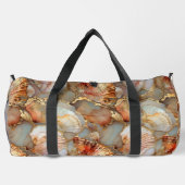 Marmorierte Muschel Große Duffeltasche Duffle Bag (Rückseite)
