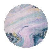 Marmorierte Pastellfarben, luxuriöser Hintergrund. Schneidebrett (Vorderseite)