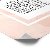 Marmorierte Rose Elegantes Hochzeitsszenario Poster (Ecke)