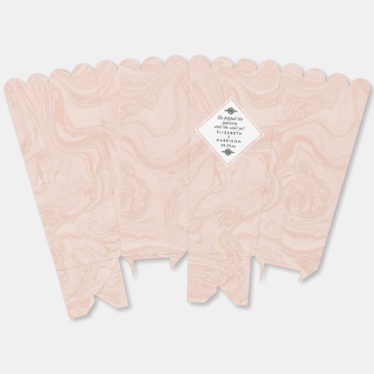 Marmorierte Rose Geschenkschachtel (Ungeklappt)