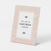 Marmorierte Rose Sockelschild (Vorderseite)