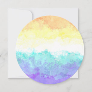 Marmorierte Swirly Boho Abstract Genderfaun Pride- Feiertagskarte