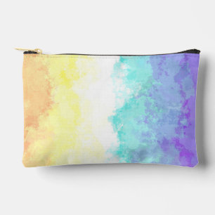 Marmorierte Swirly Boho Abstract Genderfaun Pride- Zubehörtasche