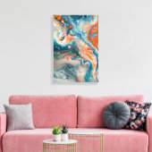 Marmorierte Tiefe Leinwanddruck (Insitu (Wohnzimmer))