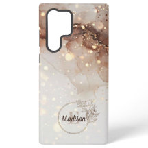 Marmorierte Wasserfarbe mit Glitzerakzenten