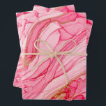 Marmorierte Wirbel Rosa Gold Geschenkpapier Set<br><div class="desc">Die feinen,  einzigartigen Rosatönen mit goldenem Akzent sind die Marmorplatten aus Verpackungspapier,  die zum Geschenkverpacken und auch zum Scrapbooking geeignet sind.</div>