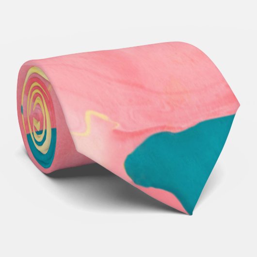 marmoriertes abstrakt krawatte (Gerollt)