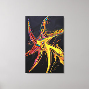 Marmoriertes abstraktes Portrait Leinwanddruck