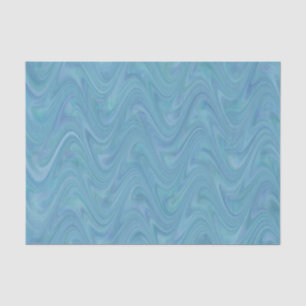 Marmoriertes Blau Grün Muster Seidenpapier