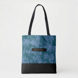 Marmoriertes Blau | Schicker Feiertags-Tote Tasche
