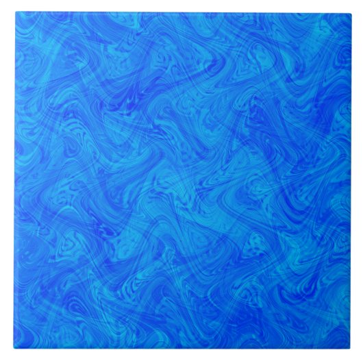 Marmoriertes Blaues Muster Fliese (Vorderseite)