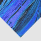 Marmoriertes Fraktal Abstrakt Blue Decoupage Seidenpapier (Ausschnitt)