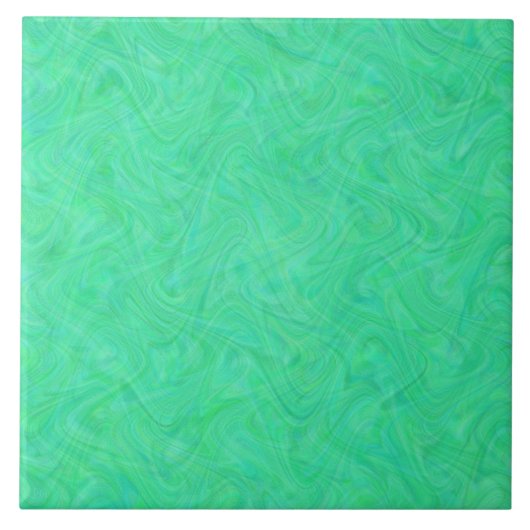 Marmoriertes Grün-Blau-Muster Fliese (Vorderseite)