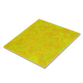 Marmoriertes Grün-Orange-Muster Fliese (Seite)