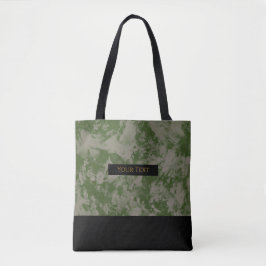 Marmoriertes Grün | Schicker Feiertags-Tote Tasche