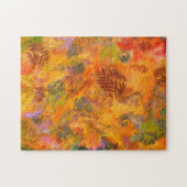 Marmorierung Herbstblätter im Oktober - schwierig Puzzle (Horizontal)