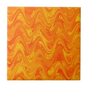 Marmorierung Orange Gelb Rot Muster Fliese