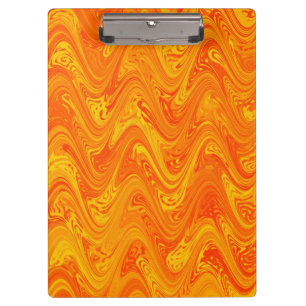 Marmorierung Orange Gelb Rot Muster Klemmbrett