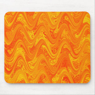 Marmorierung Orange Gelb Rot Muster Mousepad