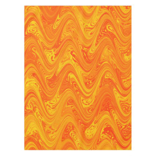 Marmorierung Orange Gelb Rot Muster Tischdecke