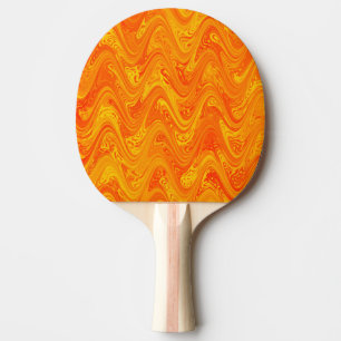 Marmorierung Orange Gelb Rot Muster Tischtennis Schläger