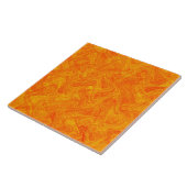 Marmorierung Orange Gelbes Muster Fliese (Seite)