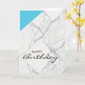 Marmorierungalles- Gute zum Geburtstagkarte Karte (Gelbe Blume)