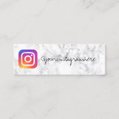 Marmorinstagramm Mini Visitenkarte (Vorderseite)