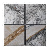 Marmorkacheln in weiß-graubraunem Beige Fliese (Vorderseite)