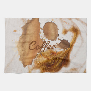 Marmorkaffeefleck Ästhetik Küchentuch