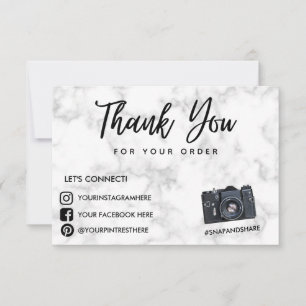 Marmorkamera Danke Social Media Insert