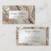 Marmorkarte für Elfenbein und Silbermarmor Visitenkarte (Vorne/Hinten)