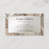Marmorkarte für Elfenbein und Silbermarmor Visitenkarte (Rückseite)