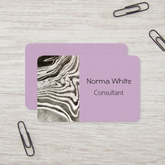 Marmorkarte Visitenkarte (Vorderseite/Rückseite Beispiel)