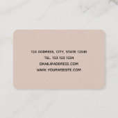 Marmorkarte Visitenkarte (Rückseite)