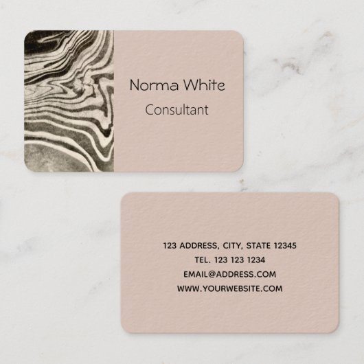 Marmorkarte Visitenkarte (Vorne/Hinten)