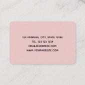 Marmorkarte Visitenkarte (Rückseite)