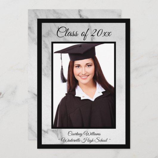 Marmorklasse 2019 Foto-Ankündigung Ankündigung (Vorne/Hinten)