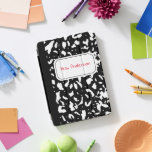 Marmorkomposition Personalisiert iPad Pro Cover<br><div class="desc">Dieser iPad Smart Cover ist ein klassisches Notizbuch aus schwarz-weißem Marmor. Es ist bereit,  mit einem Namen oder einer eigenen Nachricht in rot handgeschriebenen Schrift im weißen Etikettenbereich auf der Vorderseite personalisiert zu sein. Mit seinem klassischen Schulmaterial Design ist dieser iPad Gehäuse ein großartiges Geschenk für Lehrer.</div>