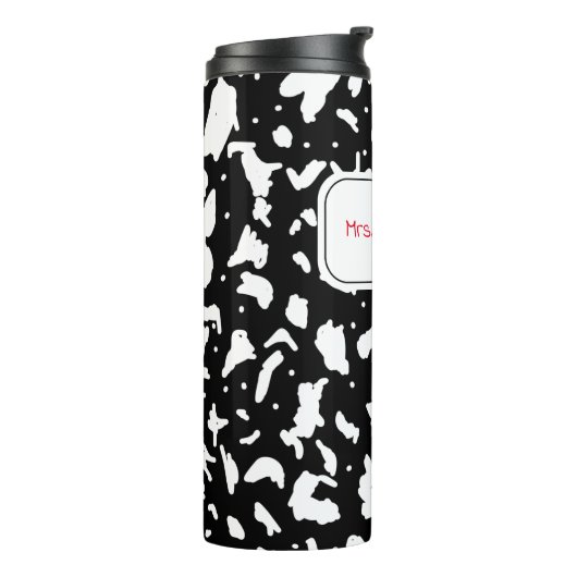 Marmorkomposition Personalisiert Thermosbecher (Nach links gedreht)