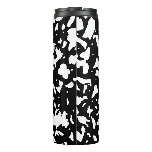 Marmorkomposition Personalisiert Thermosbecher (Rückseite)