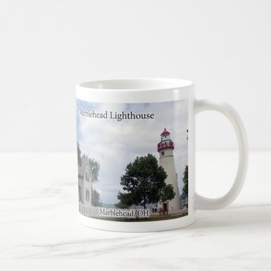 Marmorkopf-Leuchtturm-Tasse Kaffeetasse (Rechts)