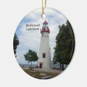 Marmorkopf Leuchtturmkreisverzierung Keramik Ornament (Links)