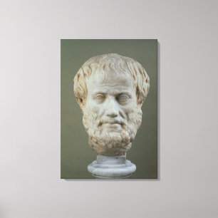 Marmorkopf von Aristoteles Leinwanddruck