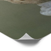 Marmorkopf von Aristoteles Poster (Ecke)