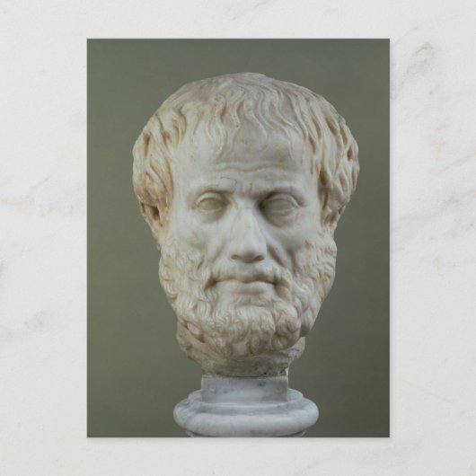 Marmorkopf von Aristoteles Postkarte (Vorderseite)